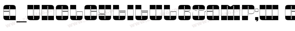a_UncleyTitulB&W Bold字体转换
